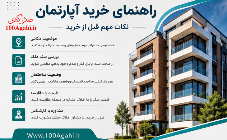 راهنمای خرید آپارتمان: از صفر تا کلید، بدون سردرگمی! راهنمای خرید آپارتمان: از صفر تا کلید، بدون سردرگمی!